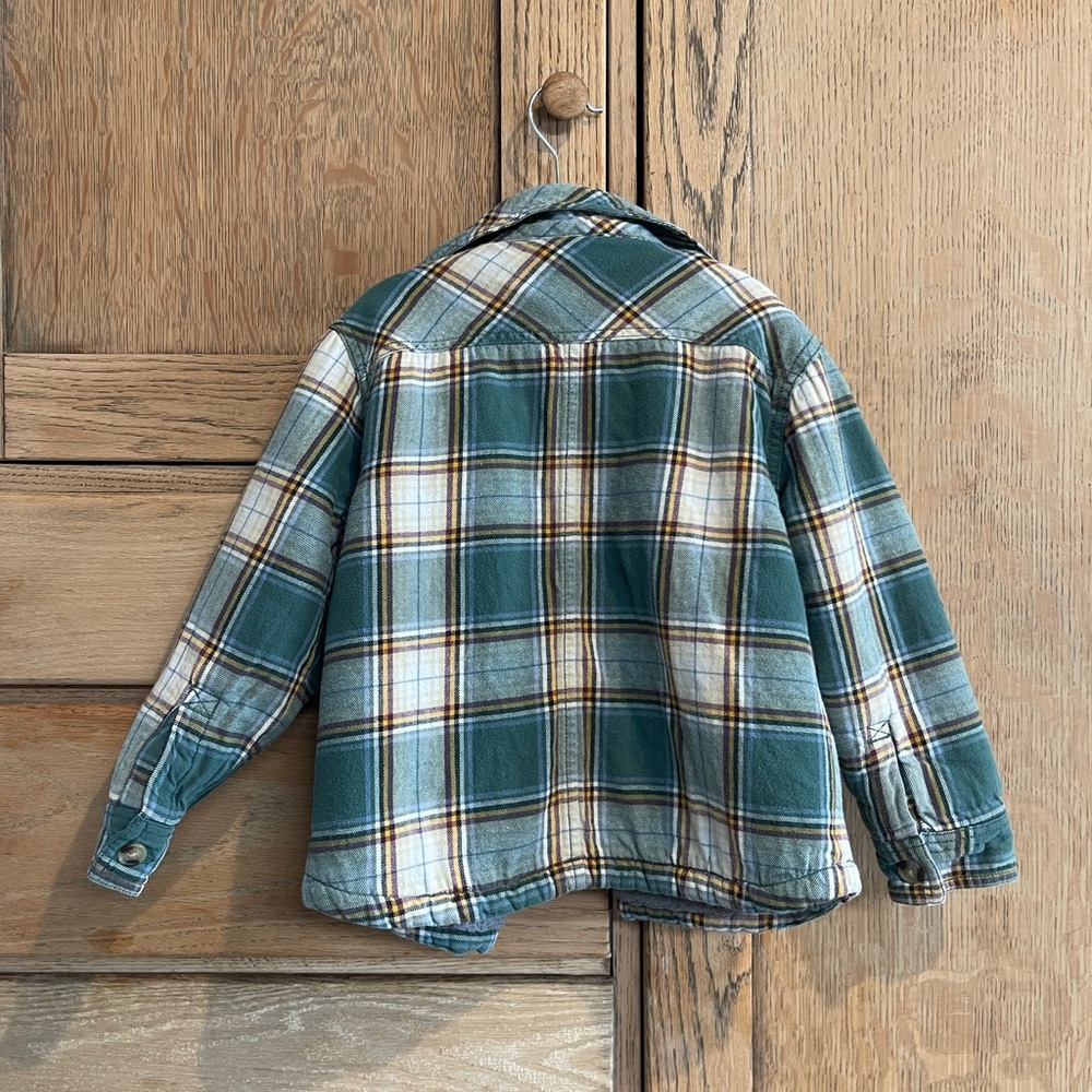 Teddy fleece Plaid Jacket - Picture 6 of 8